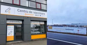 Centru de vaccinare realizat de Continental și Primăria Timișoara - Sursa companie