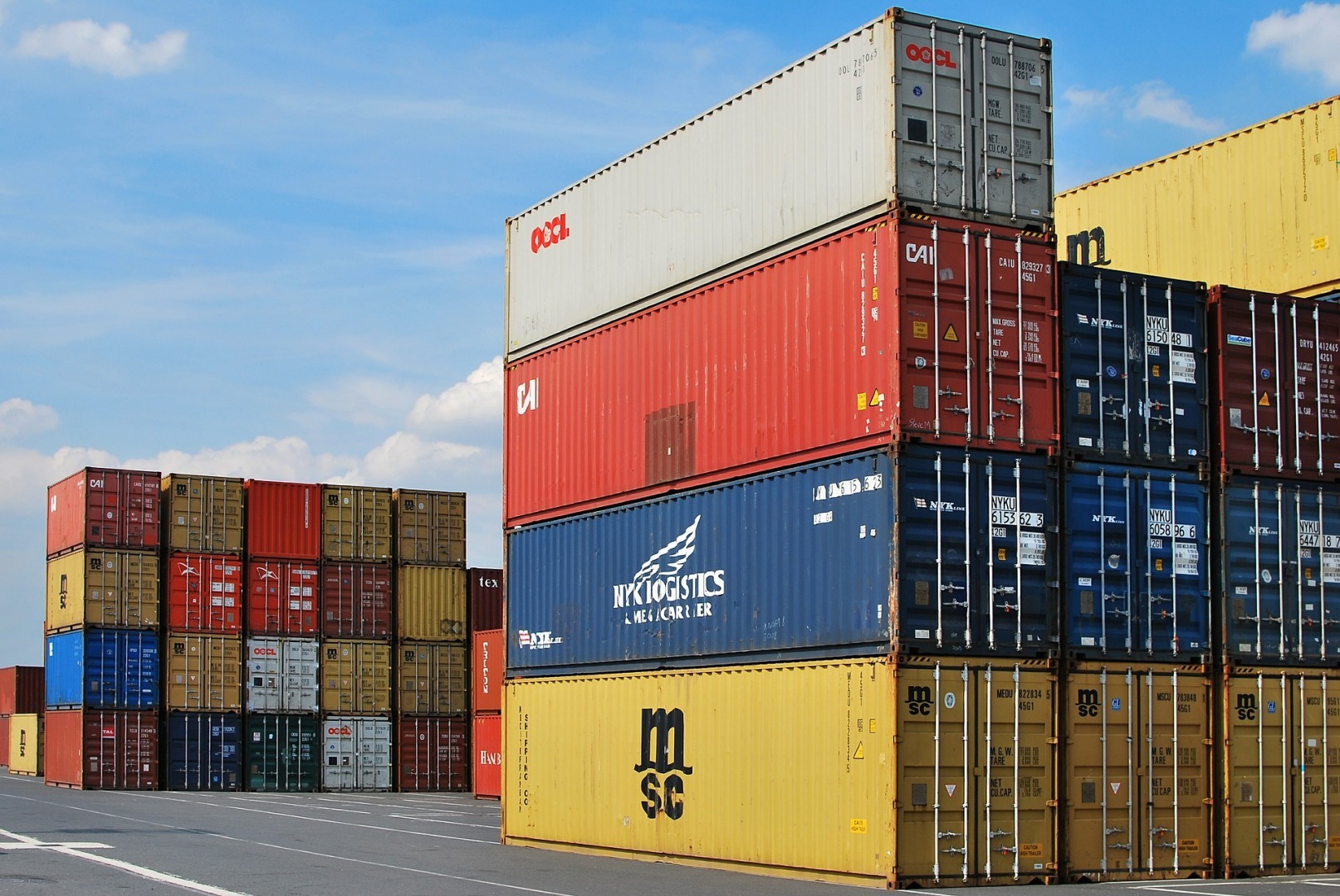 containere, transport, import, export