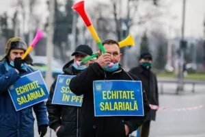 protest sindicate politia salarii