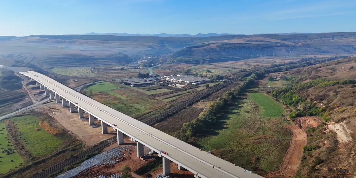 Autostrada Viaduct Nădășelu UMB Transilvania octombrie 2023