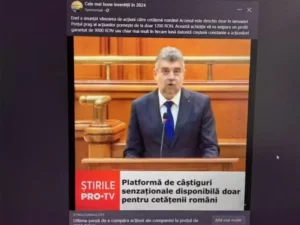 reclama Facebook Ciolacu captura video