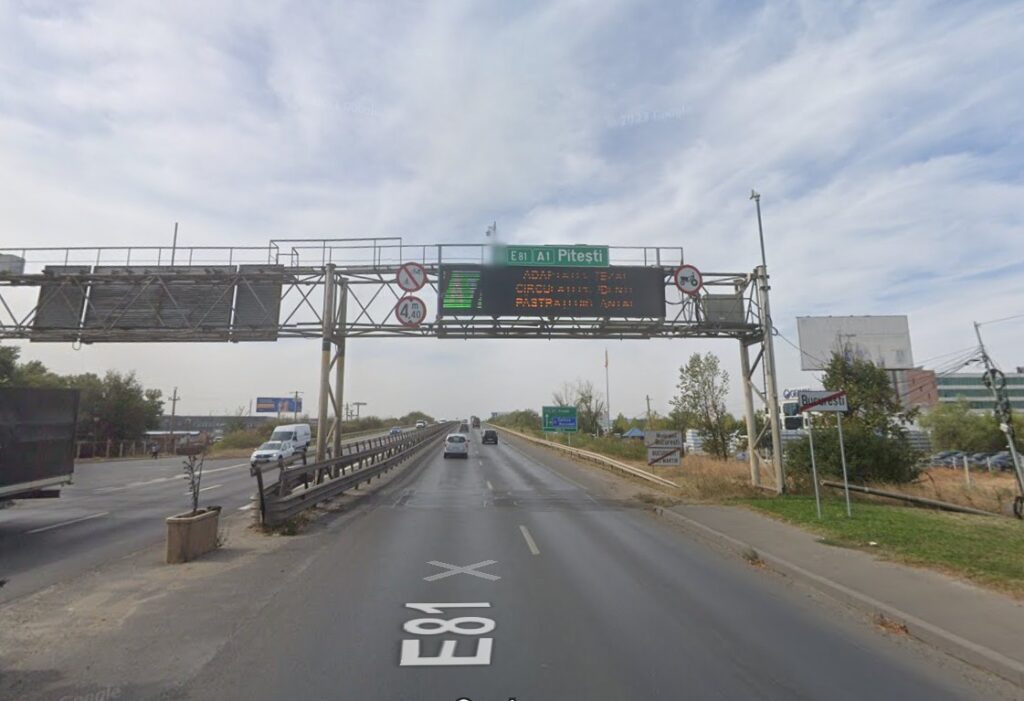 Autostrada A 1 București Pitești intrare