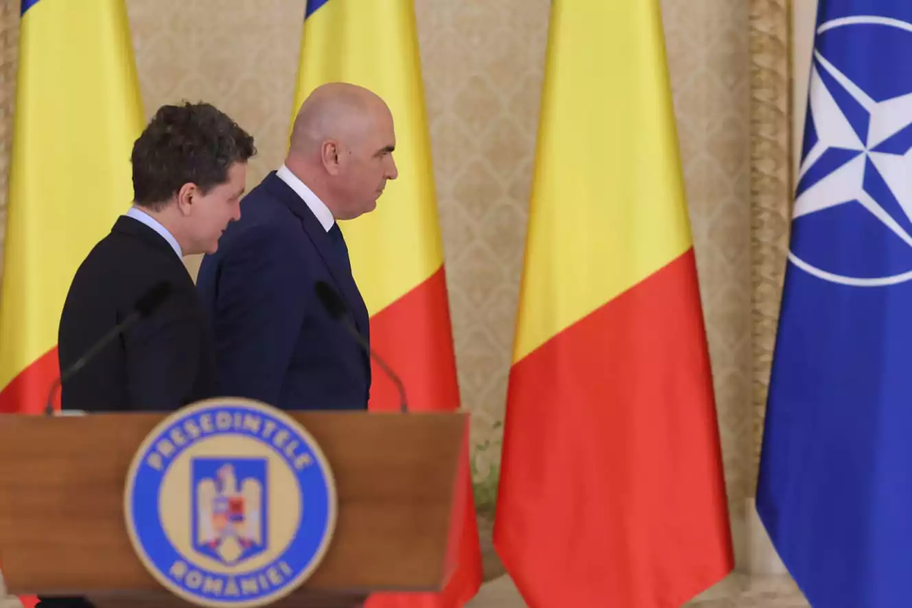 Președintele Nicușor Dan și premierul desemnat Ilie Bolojan, la Palatul Cotroceni